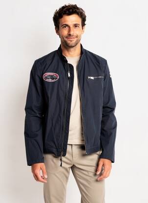 Veste casual poches bleu DAYTONA homme