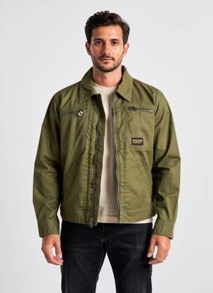 Veste casual poignets boutonnés avec fente vert DAYTONA homme