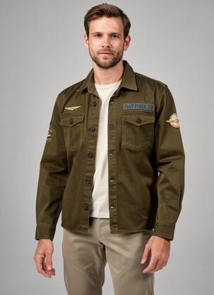Veste casual fermeture boutonnée sur le devant vert DAYTONA homme