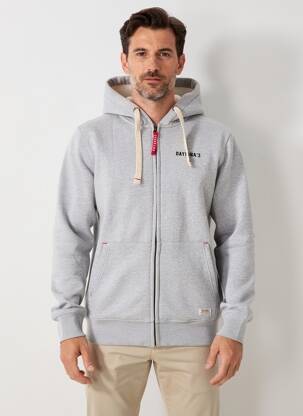 Veste casual finition intérieure fourrure synthétique gris DAYTONA homme