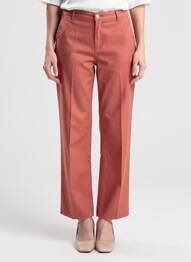 Jeans coupe slim stretch taille normale orange CISO femme