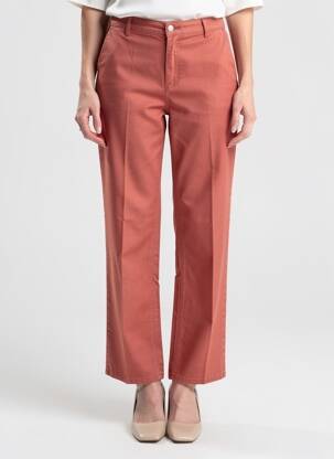 Jeans coupe slim stretch taille normale orange CISO femme