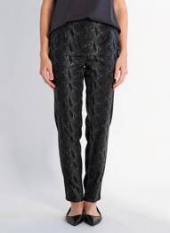 Pantalon slim taille élastique taille normale noir CISO femme