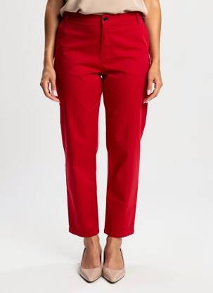 Jeans coupe slim stretch taille normale rouge CISO femme