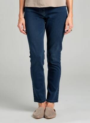 Jegging tissage brut taille normale bleu SIGNATURE femme