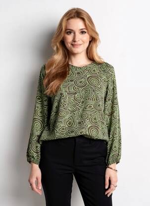 T-shirt manches longues manches longues vert CISO femme