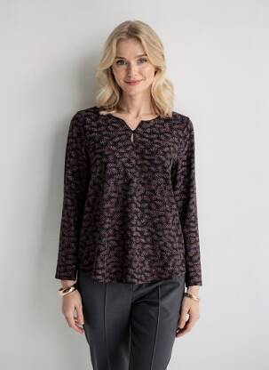T-shirt manches longues manches longues noir CISO femme