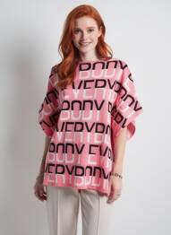 Pull col bateau manches courtes rose MAT. femme