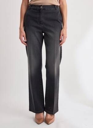 Jeans bootcut taille normale taille normale noir SIGNE NATURE femme