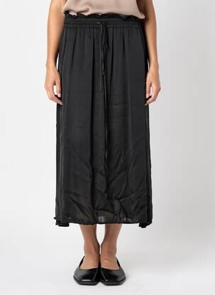 Jupe longue coupe fluide noir PAKO LITTO femme