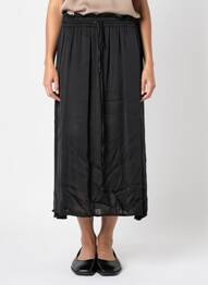 Jupe longue coupe fluide noir PAKO LITTO femme