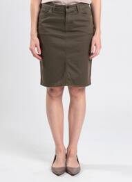 Jupe mi-longue taille normale vert IMPAQT femme