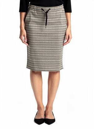 Jupe mi-longue taille normale beige BRANDTEX femme