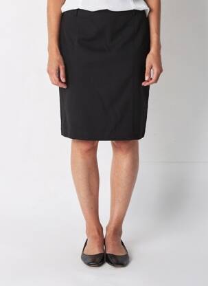 Jupe mi-longue doublure textile noir BRANDTEX femme