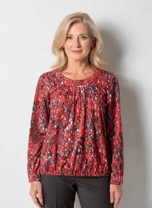 T-shirt manches longues manches longues rouge BRANDTEX femme