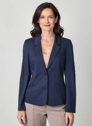 Blazer coupe cintrée bleu BRANDTEX femme
