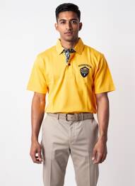 Polo tissage jersey manches courtes orange RUCKFIELD homme