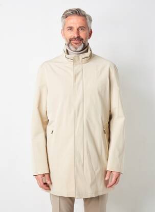 Blouson fermeture zippée sous rabat pressionné beige BUGATTI homme