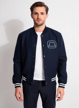 Blouson poches bleu OLYMP homme