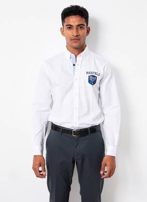 Chemise manches longues coupe droite blanc RUCKFIELD homme