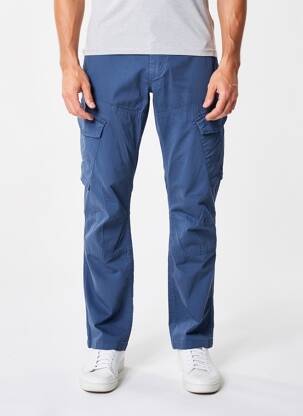 Pantalon cargo slim taille normale bleu DAYTONA homme