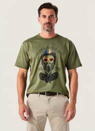T-shirt stretch manches courtes vert DAYTONA homme