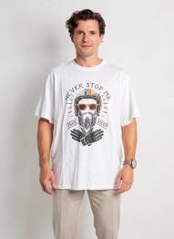 T-shirt stretch manches courtes blanc DAYTONA homme