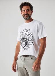 T-shirt stretch manches courtes blanc DAYTONA homme