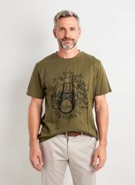 T-shirt stretch manches courtes vert DAYTONA homme