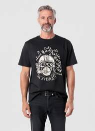T-shirt stretch manches courtes noir DAYTONA homme