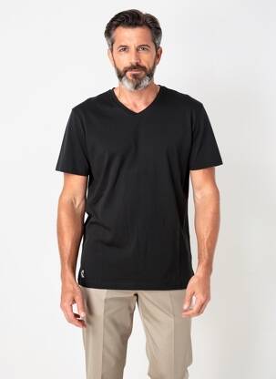 T-shirt coupe cintrée manches courtes noir DAYTONA homme