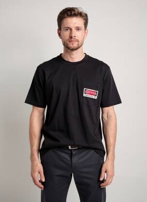 T-shirt broderie manches courtes noir DAYTONA homme