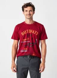 T-shirt stretch manches courtes rouge DAYTONA homme