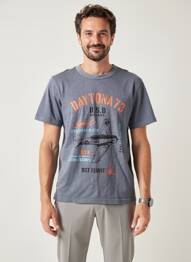 T-shirt stretch manches courtes gris DAYTONA homme