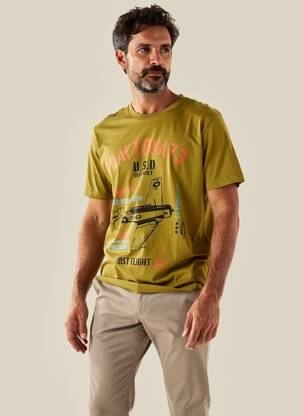 T-shirt stretch manches courtes vert clair DAYTONA homme
