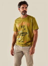 T-shirt stretch manches courtes vert clair DAYTONA homme
