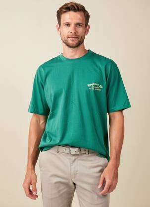 T-shirt stretch manches courtes vert DAYTONA homme