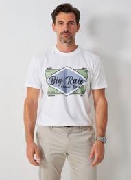 T-shirt stretch manches courtes blanc DAYTONA homme
