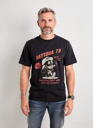 T-shirt stretch manches courtes noir DAYTONA homme