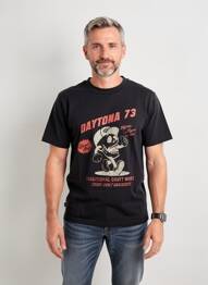 T-shirt stretch manches courtes noir DAYTONA homme