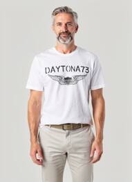 T-shirt stretch manches courtes blanc DAYTONA homme
