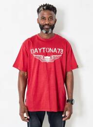 T-shirt stretch manches courtes rouge DAYTONA homme