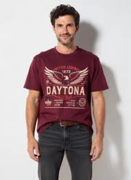 T-shirt stretch manches courtes rouge DAYTONA homme