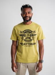 T-shirt stretch manches courtes vert DAYTONA homme
