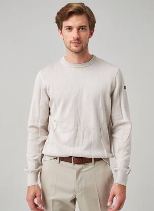 Pull stretch manches longues beige DAYTONA homme
