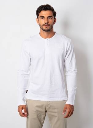 T-shirt stretch manches longues blanc DAYTONA homme