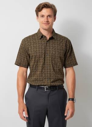 Chemise manches courtes poches vert DAYTONA homme