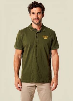 Polo stretch manches courtes vert DAYTONA homme