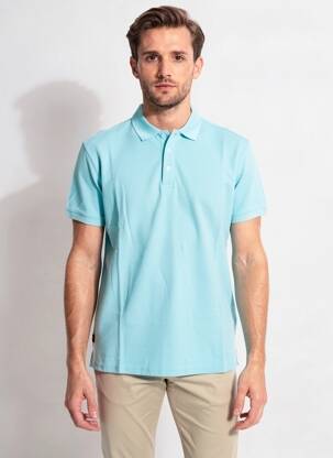 Polo stretch sans manche bleu DAYTONA homme