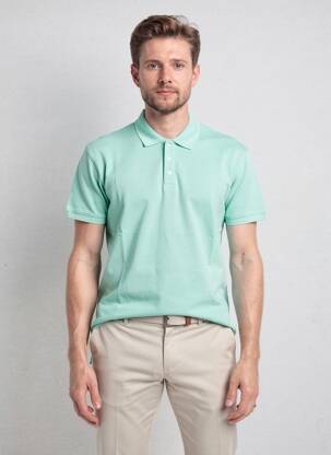 Polo stretch sans manche vert clair DAYTONA homme